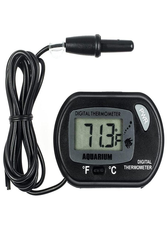 TED TABBIES LCD Digital Aquarium Thermometer - Accurate Water Temperature Monitoring for Fish Tanks and Terrariums - Image 1
